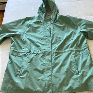 Lands' End Mint Hooded Jacket with Drawstring Hood